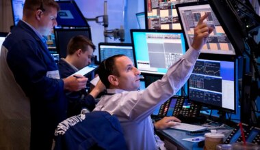 Traders en la Bolsa de Nueva York