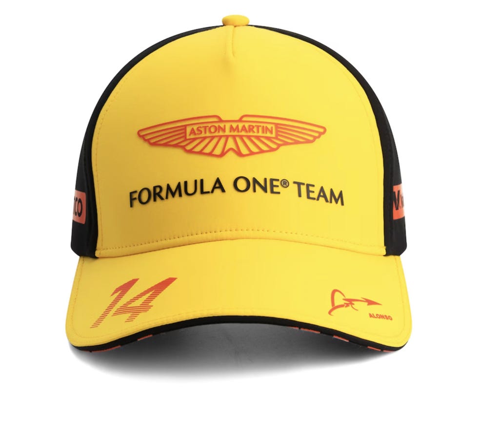 Gorra Aston Martin Aramco Cognizant F1 GP de España - Amarillo