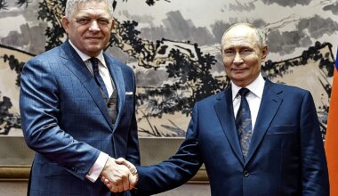 Fico, el líder de la UE que bromea con Putin: "¿Cómo está?"; "Vivo y eso es bueno" - El Mundo