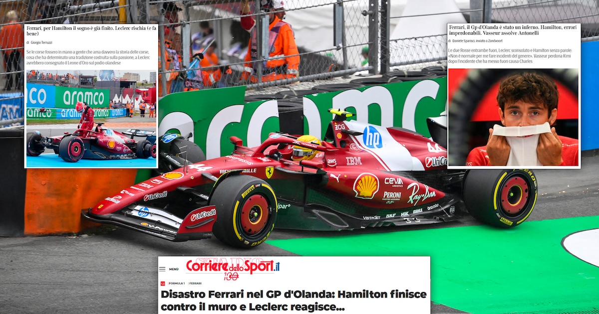 Duras críticas contra Lewis Hamilton en Italia tras otra decepcionante actuación con Ferrari: “El sueño se acabó”