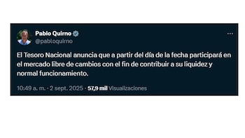 El anuncio oficial en redes
