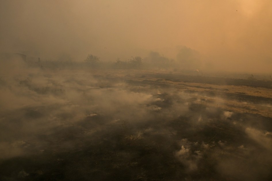 Nuevo fuego en la zona afectada por la pasada ola de incendios en España