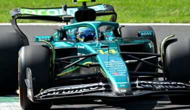 Fernando Alonso durante los entrenamientos libres del GP de Italia.