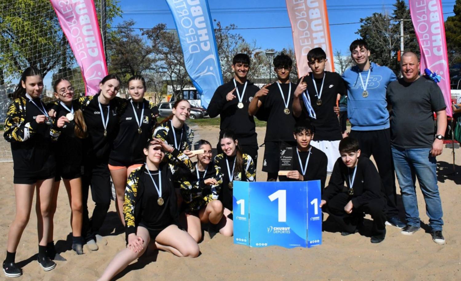 Trelew y Rada Tilly se consagraron en el provincial de beach handball