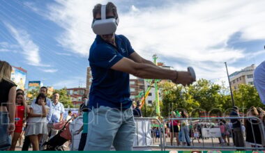 El golf se instala en la Feria de Albacete con una experiencia virtual única: "El que lo prueba, se engancha"