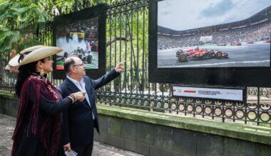 Celebran 10 años de la F1 en México con exposición