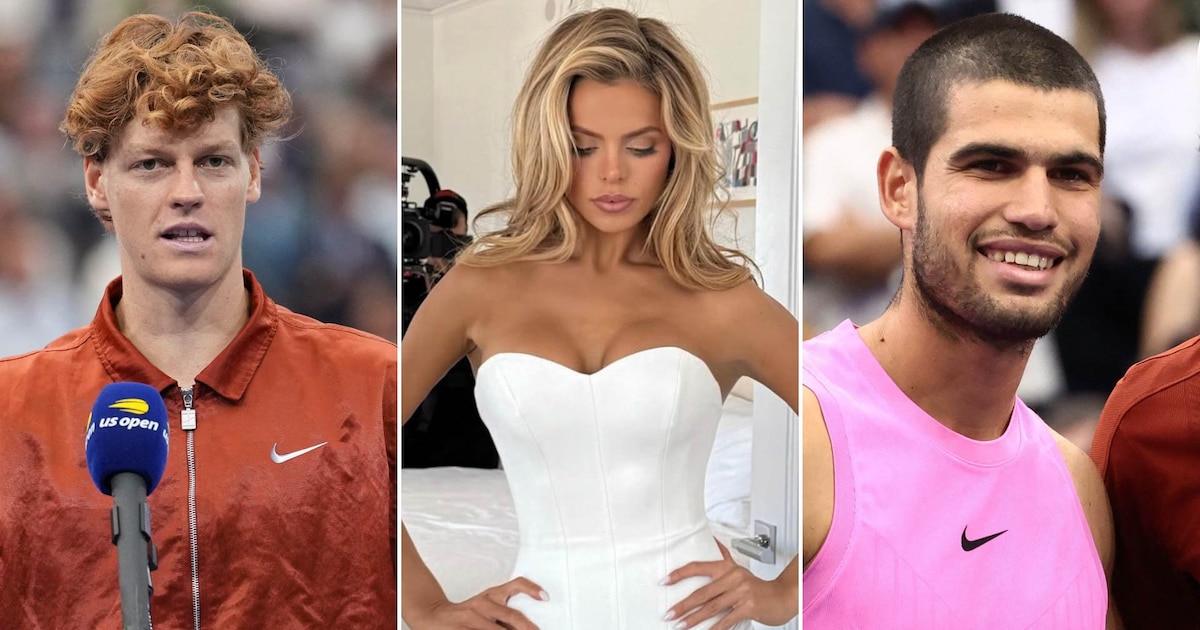 La historia del supuesto triángulo amoroso entre Jannik Sinner, Carlos Alcaraz y una famosa modelo que sorprendió al mundo del tenis