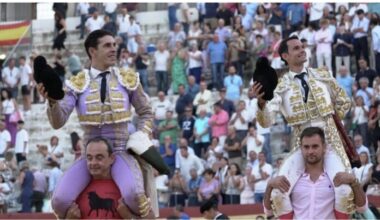 Talavante y Puerta salen a hombros en Cehegin