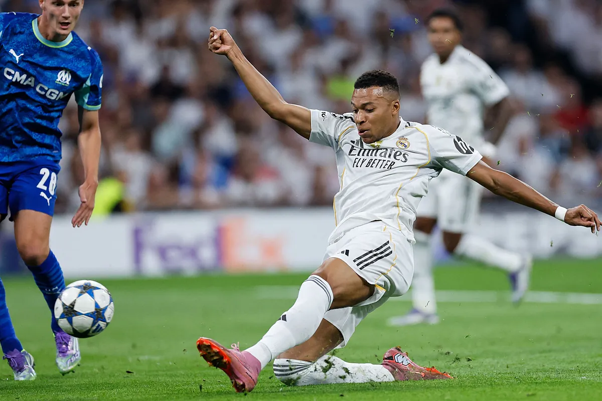 Real Madrid - Marsella, en directo: Mbappé marca de penalti tras la roja a Carvajal - El Mundo