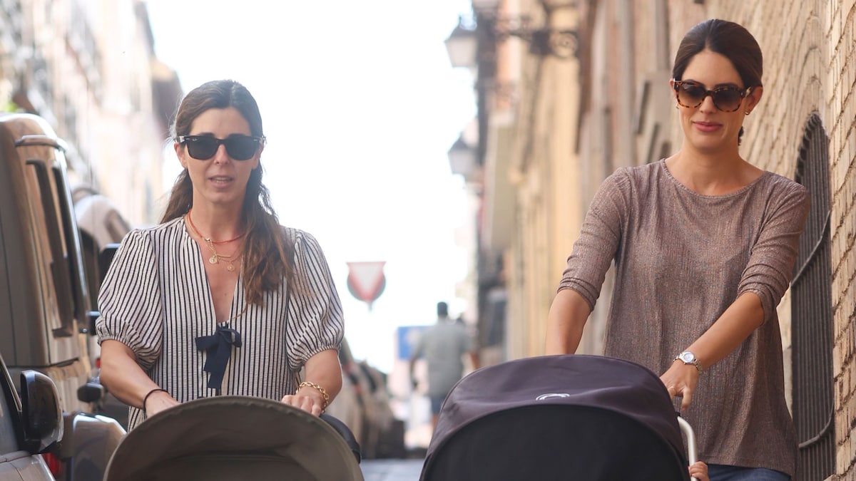 Sofía Palazuelo y Belén Corsini, dos cuñadas felices de paseo con sus bebés por Madrid