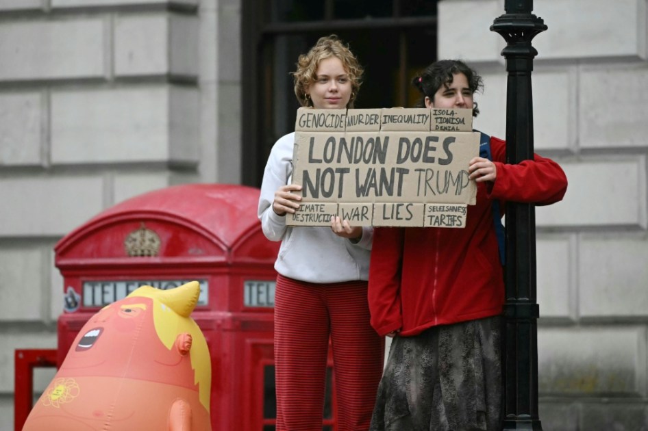 Miles de manifestantes en Londres contra la visita de Trump