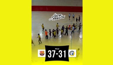 Derrota de un Balonmano Soria que va de menos a más en la complicada cancha del Barça Atlètic