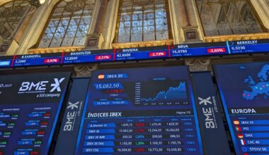 Monitor de la Bolsa de Madrid