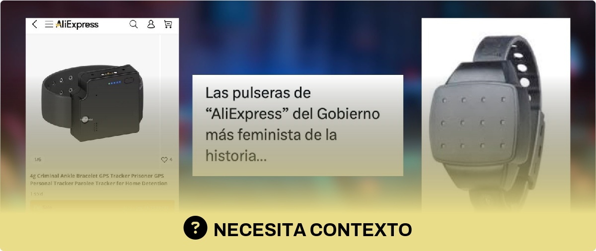 Qué sabemos sobre que las pulseras telemáticas antimaltrato sean de AliExpress · Maldita.es