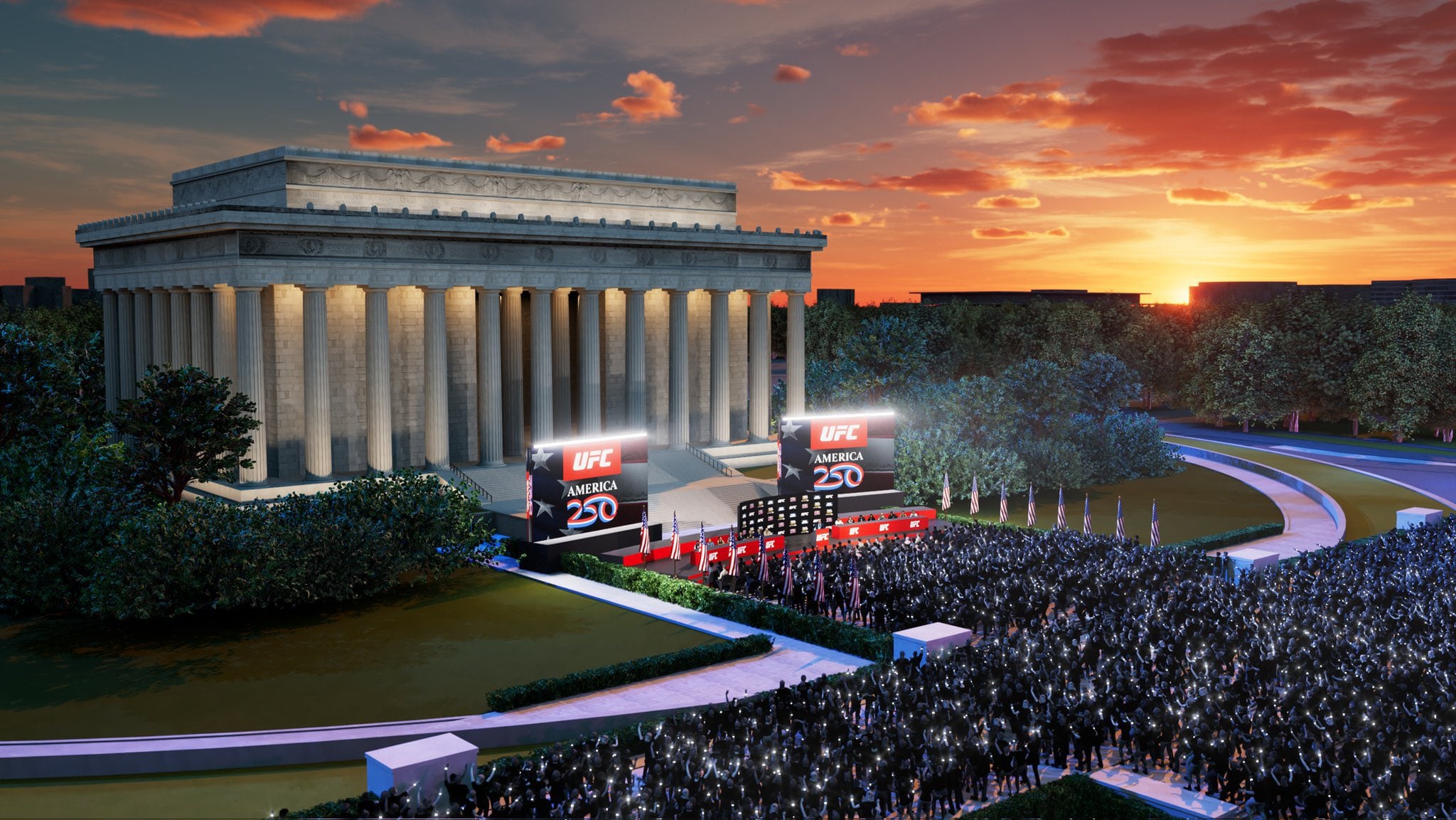UFC White House Event Render