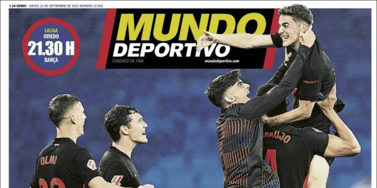 Gavi y Julián, protagonistas indiscutibles de las portadas deportivas