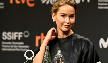 Jennifer Lawrence critica a EEUU e Israel antes de recibir el premio honorífico en San Sebastián