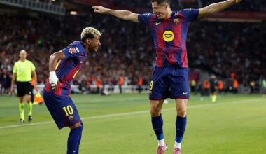 Lamine reaparece para llevar al Barça al liderato tras vencer a una Real estrellada en los palos - El Mundo