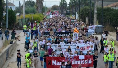 Fuertes lluvias en la región española de Valencia, en alerta roja