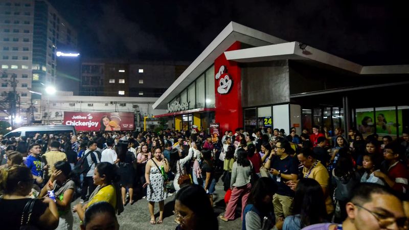 Fuerte terremoto de magnitud 6,9 sacude el centro de Filipinas