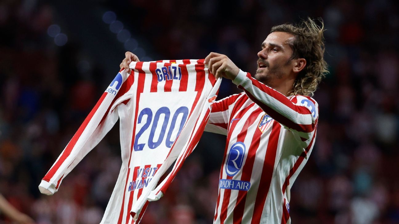 Atlético de Madrid golea al Eintracht y Griezmann llega a 200 tantos como colchonero