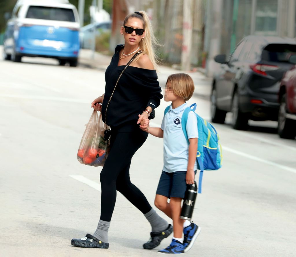Anna Kournikova con su hijo