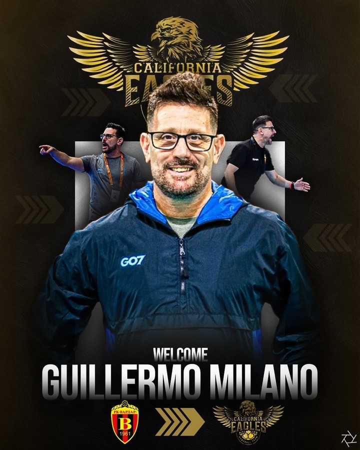 La presentación de Milano en California Eagles. (@guillemilano)