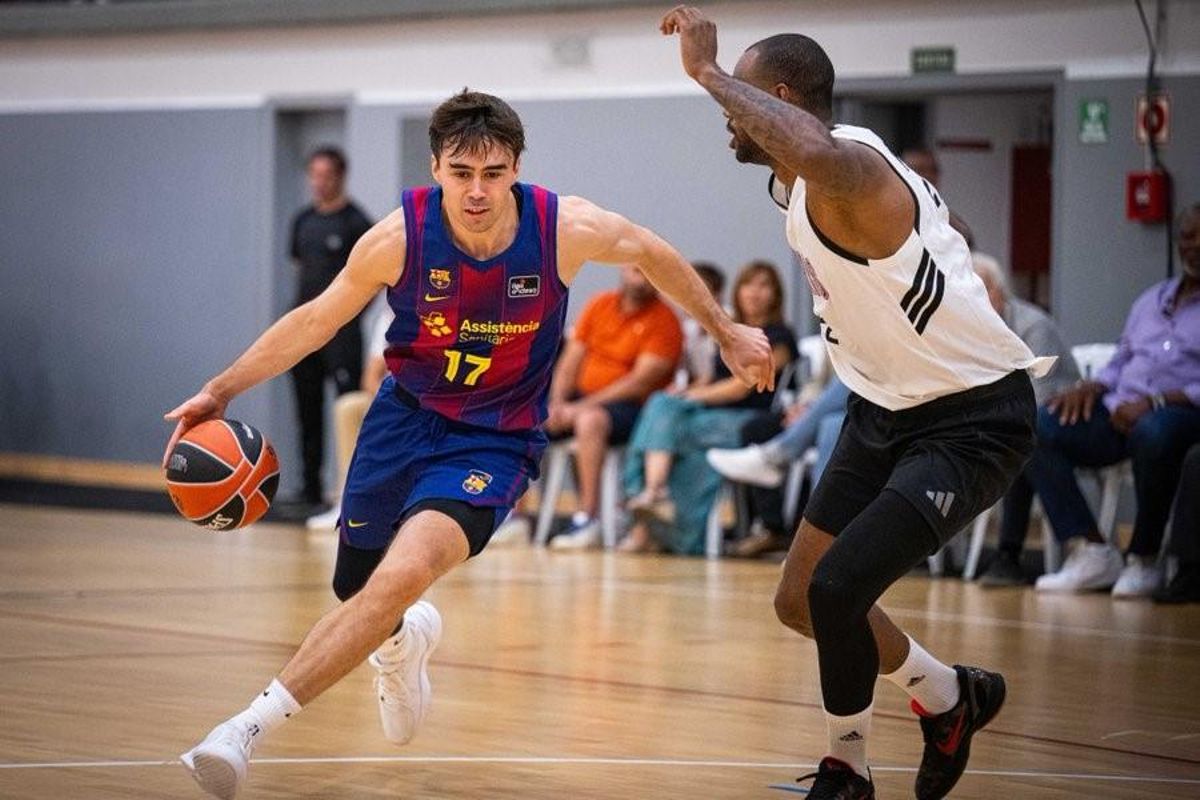 Juan Núñez tuvo una buena actuación en su regreso de blaugrana