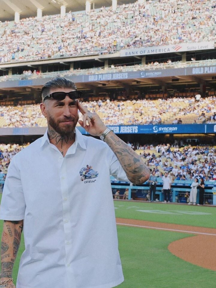 Sergio Ramos, en el campo de fútbol