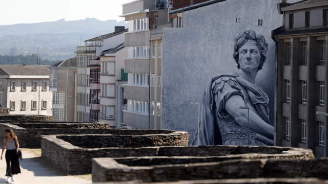 Mural de Julio César realizado por Diego As. VICTORIA RODRÍGUEZ
