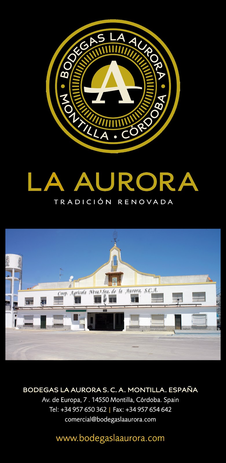 BODEGAS LA AURORA (MONTILLA) - VENTA DE VINOS Y ACEITES DE OLIVA VIRGEN EXTRA - DESDE 1964
