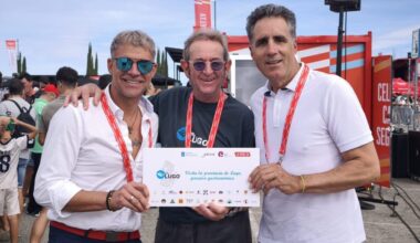 Miguel Induráin y Óscar Pereiro conocen la gastronomía lucense en La Vuelta