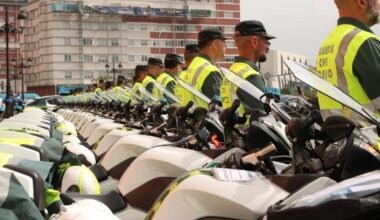 Un total de 178 guardias civiles y 97 vehículos forman el dispositivo para las etapas de La Vuelta en Cantabria