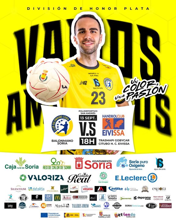 El Balonmano Soria afronta su debut en Plata este sábado en casa ante UE Eivissa