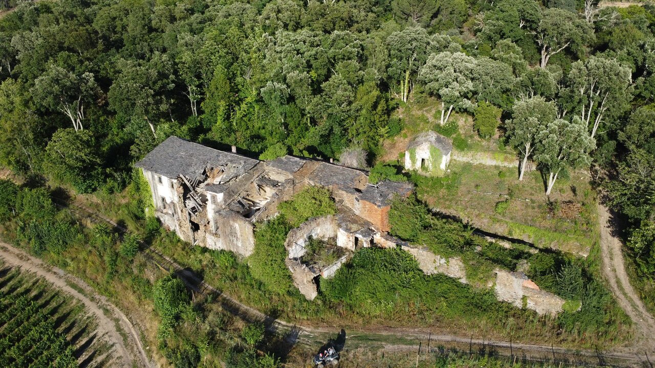 Vista aérea de Casa de Outeiro. CEDIDA