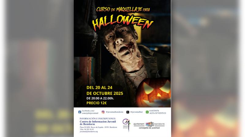 Curso de maquillaje para Halloween