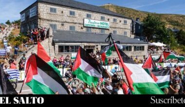 Genocidio | Las protestas propalestina obligan a La Vuelta a modificar el recorrido de la etapa de Guadarrama - El Salto
