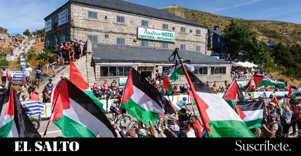 Genocidio | Las protestas propalestina obligan a La Vuelta a modificar el recorrido de la etapa de Guadarrama - El Salto