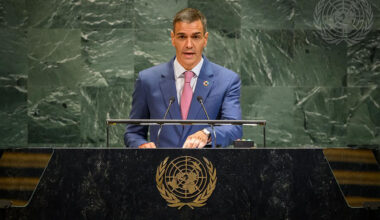 El presidente del Gobierno durante su intervención en la Conferencia