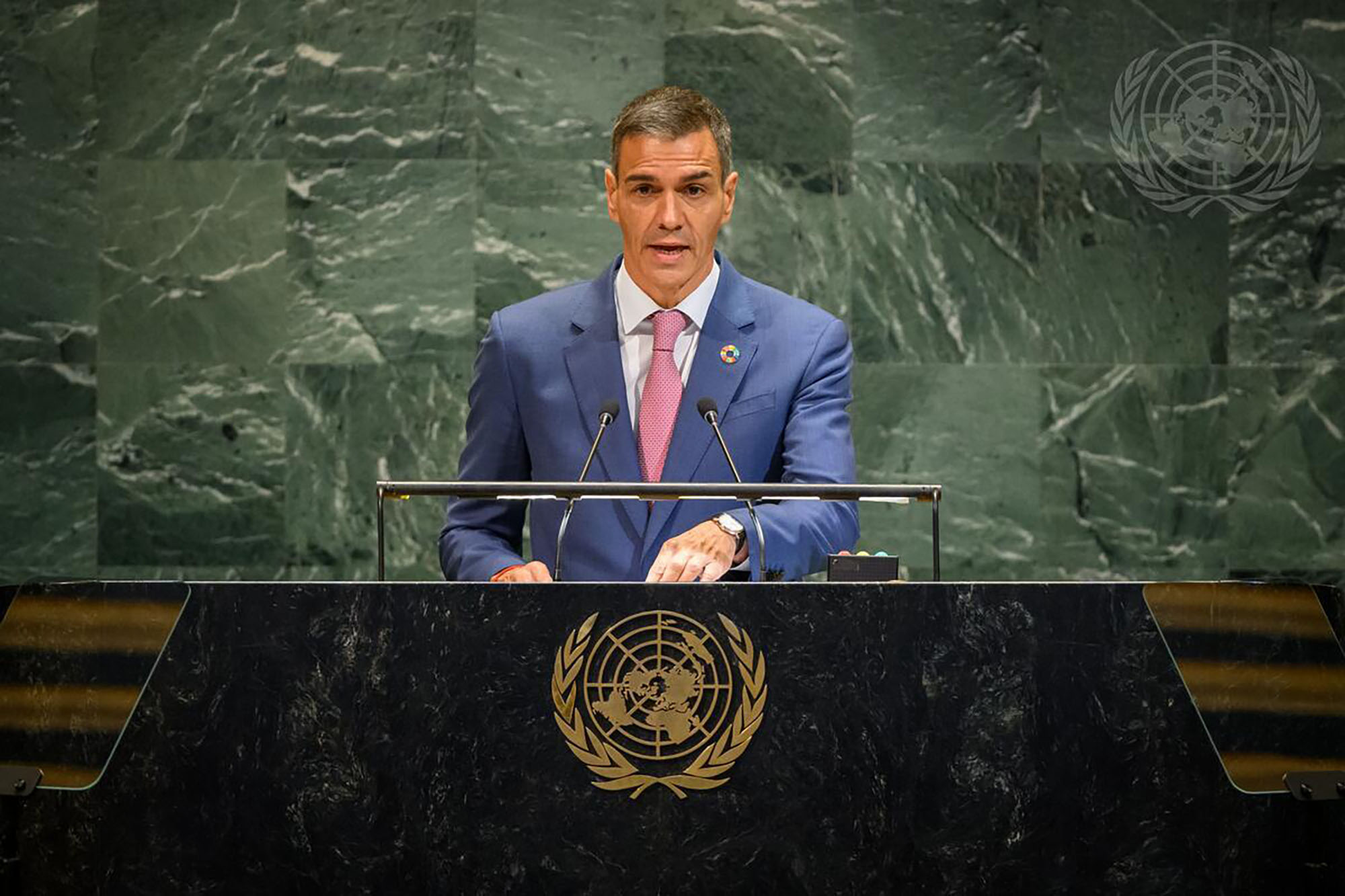 El presidente del Gobierno durante su intervención en la Conferencia