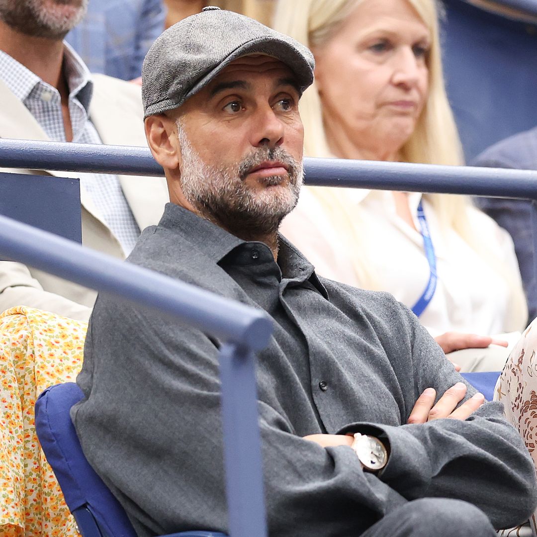 Pep Guardiola viendo la final de Carlos Alcaraz en el US Open