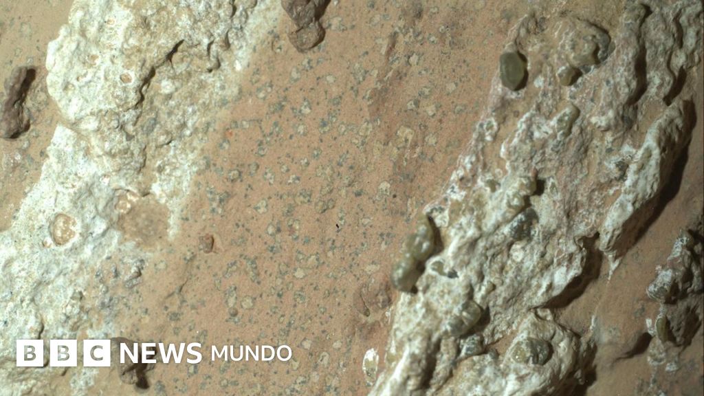 Encuentran posibles señales de vida pasada en Marte en rocas con "manchas de leopardo"