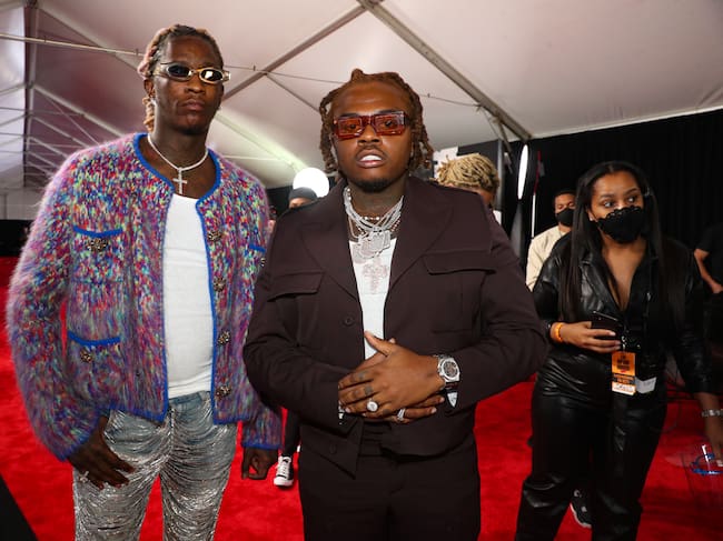 Young Thug y Gunna en 2021 en los BET Hip Hop Awards