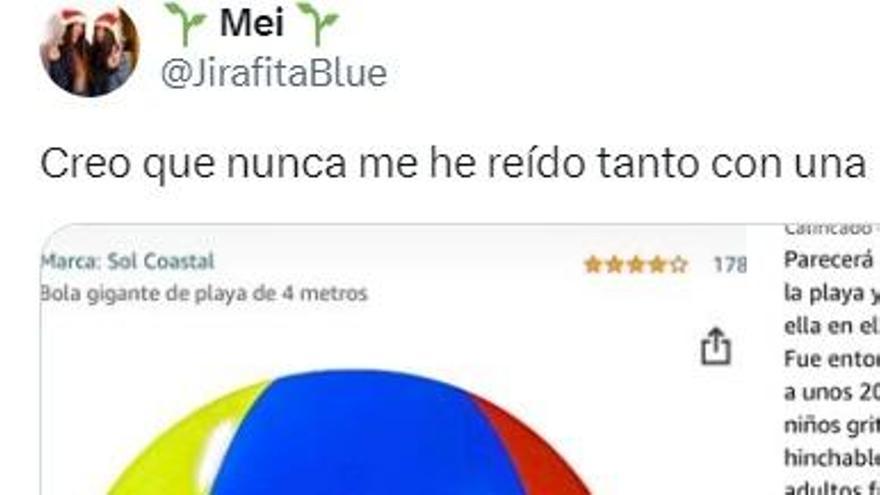 La sorprendente reseña de una pelota gigante de playa: "Nunca me reí tanto"