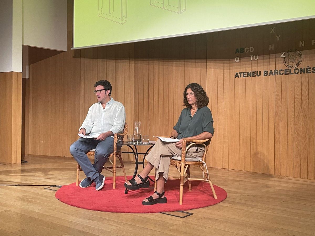 03/09/2025 El presidente de Editors.Cat Ilya Pérdigo y la directora de La Setmana del Llibre en Català Cristina Domènech CATALUÑA ESPAÑA EUROPA BARCELONA CULTURA