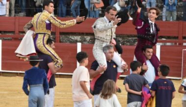 Torería de la terna en tarde triunfal en Béjar