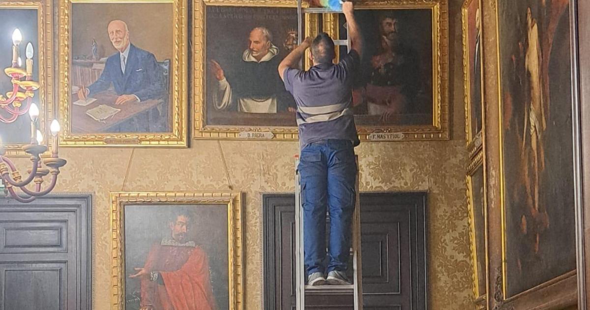 La limpieza del Van Dyck de Cort sin supervisión técnica crispa a Vox y PSOE