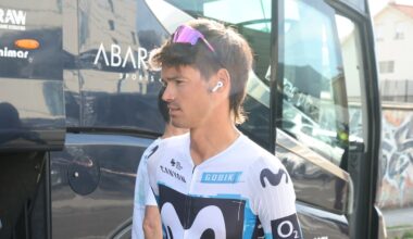 Javi Romo lo intentó, pero no pudo: se baja de la bici tras la caída