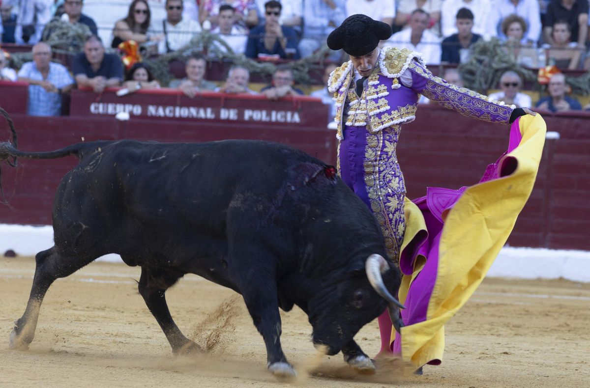 Talavante  en una media