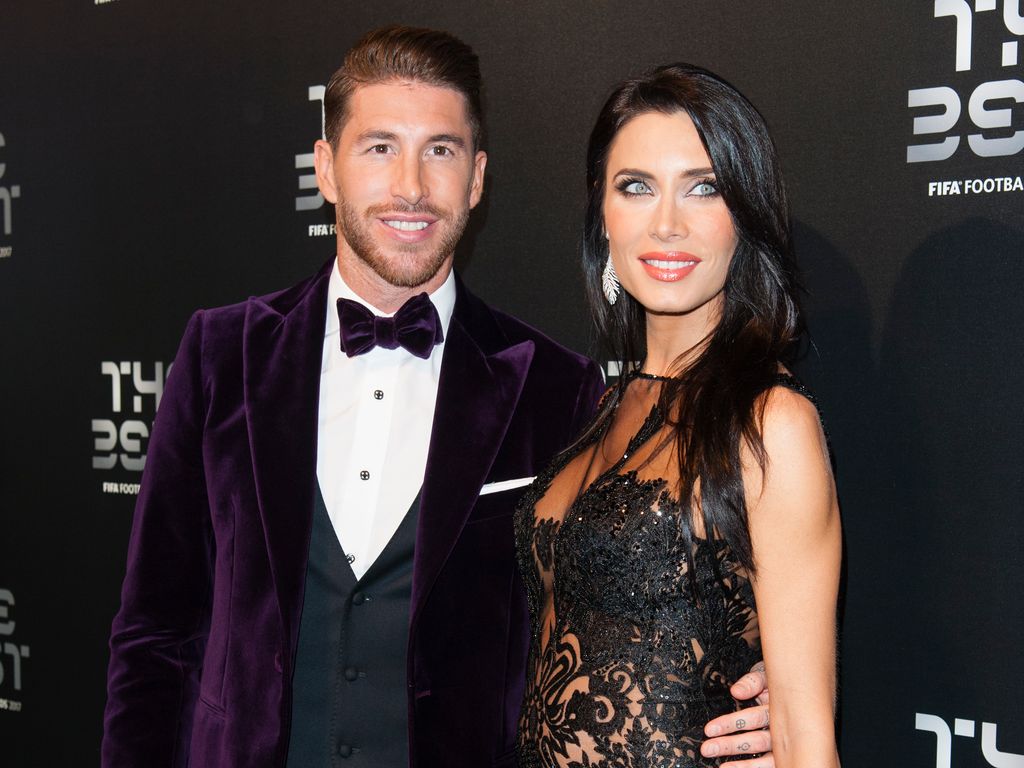 Sergio Ramos y la presentadora Pilar Rubio durante los Premios The Best FIFA Football 2017 en Londres.
